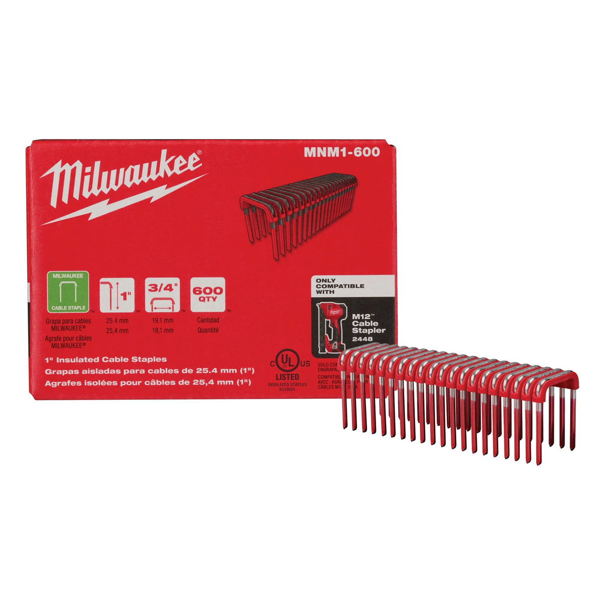 Milwaukee Tools 1" Insulated Cable Staples