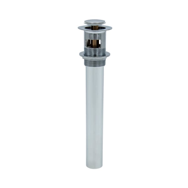 EZ-CLICK™ Soft Touch Round Lavatory Drain - with Overflow - Polished Chrome