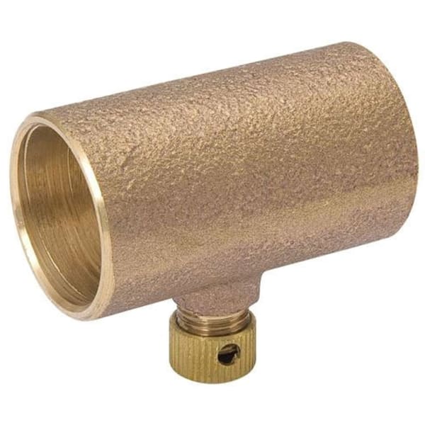 1/2" Copper Sweat Fittings - Coupling - w/ Drain C x C