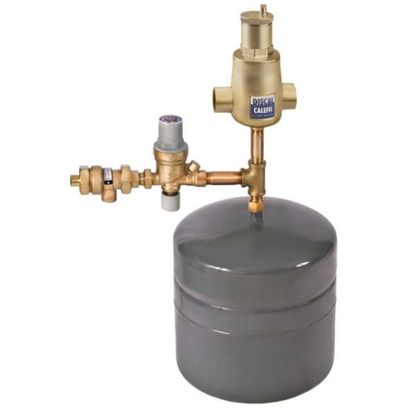 Caleffi NA553366 Boiler Trim Kit 1" Press with ASSE 1012 Backflow Preventer and 4.4 Gallon Expansion Tank