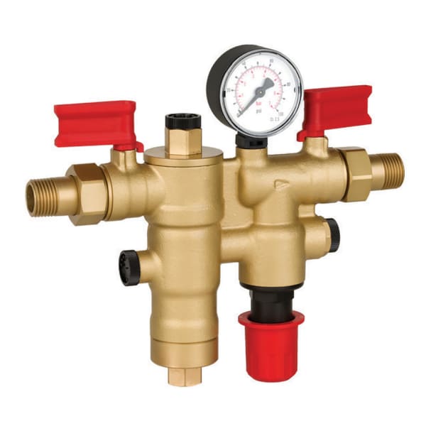Combination Boiler Feed Valve with Sweat and Threaded Connections