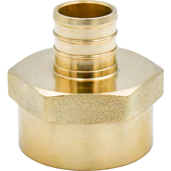 1/2" x 3/4" PEX Female Adapter (Crimp(F1807) x FIP) - Brass