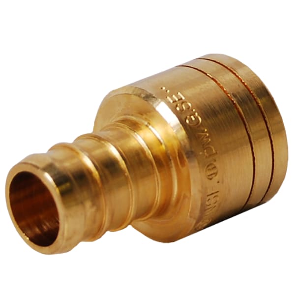 1/2" PEX Sweat Adapter (Crimp(F1807) x Sweat) - Brass
