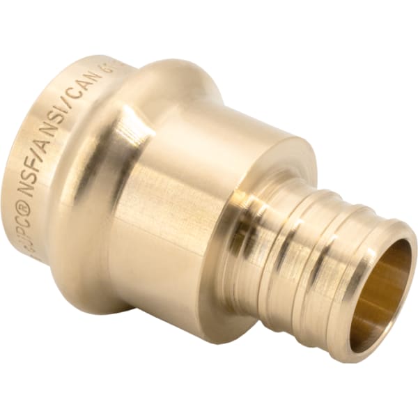 1" PEX Press Adapter (Crimp(F1807) x Press) - Brass