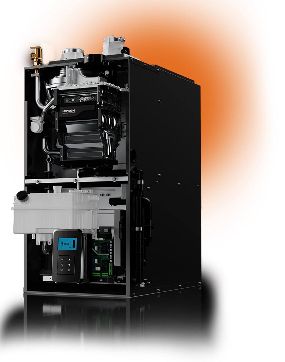Navien 14-100K BTU Condensing Hydro Furnace Horizontal Unit