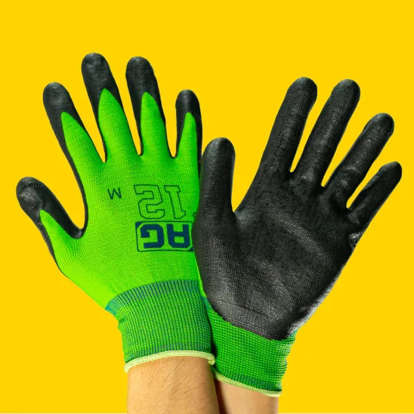 General Work Touch Screen Ready Gloves Seahawks Green - XXL