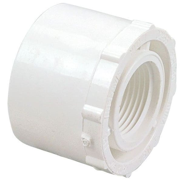 2" x 1-1/4" PVC SCH40 Bushing - Spigot x FPT