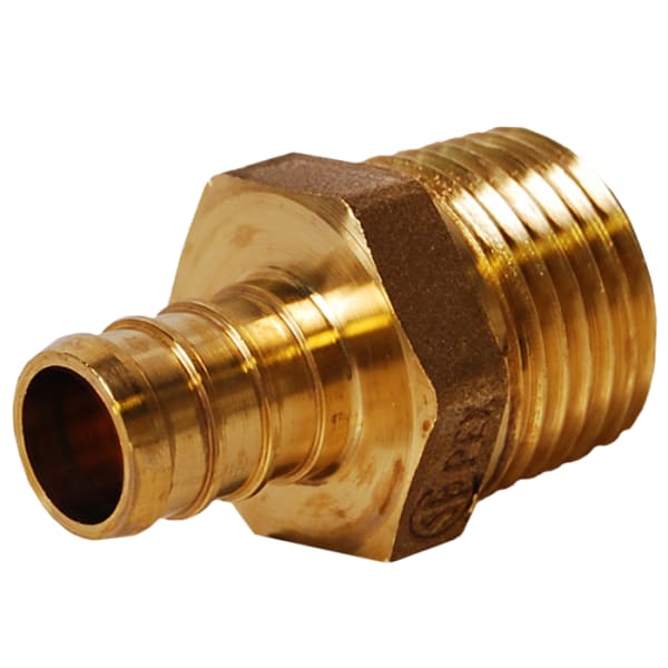 1/2" PEX Male Adapter (Crimp(F1807) x MIP) - Brass