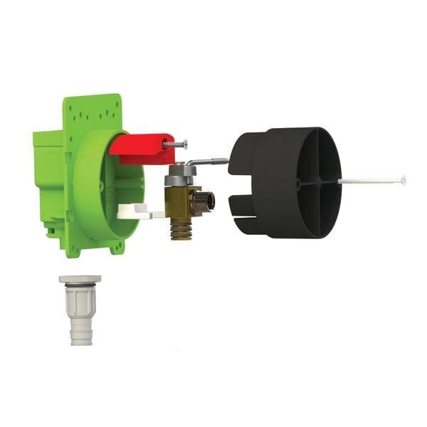 Pull Stop Box™ For Lavs/Toilets, Sinks & Dishwashers - 1/2" Uponor PEX, Lead Free, ROUGH-IN KITS-INCLUDES BOX, VALVE AND PROTECTIVE COVER