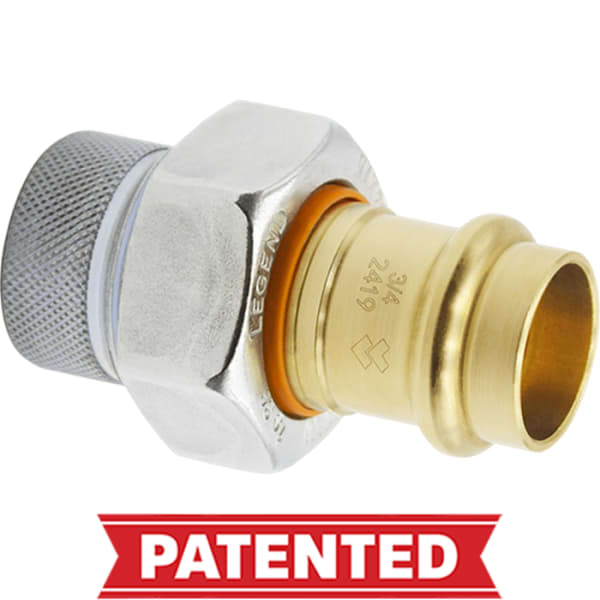 2" - Press x FIP, LegendPress No Lead Forged Brass/Forged Steel FNPT Dielectric Union