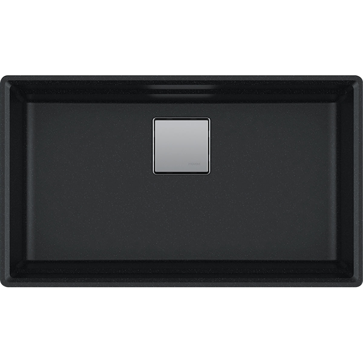 Franke Peak 32.0-in. x 18.8-in. Onyx Granite Undermount Single Bowl Kitchen Sink - PKG11031ONY