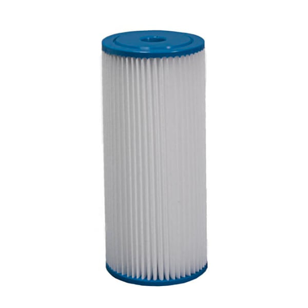 4-1/2" x 10" - 10 Micron - Washable Pleated Polyester Filter