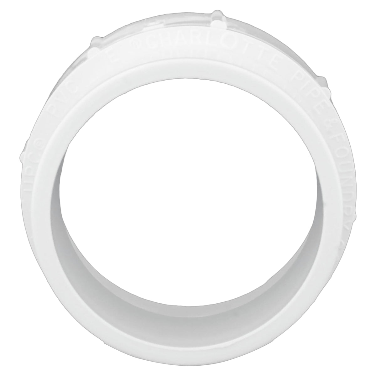 Charlotte Pipe 8" PVC DWV Fitting Female Adapter (Cleanout Adapter less Plug) - Spigot x FPT