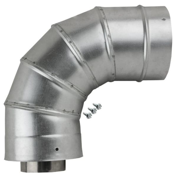 8.1" Rise/Run, Stainless Steel, 90D, Concentric, Vent Elbow for RTG-64DVL/RTG-84DVL/RTG-95DVL Tankless Gas Water Heater