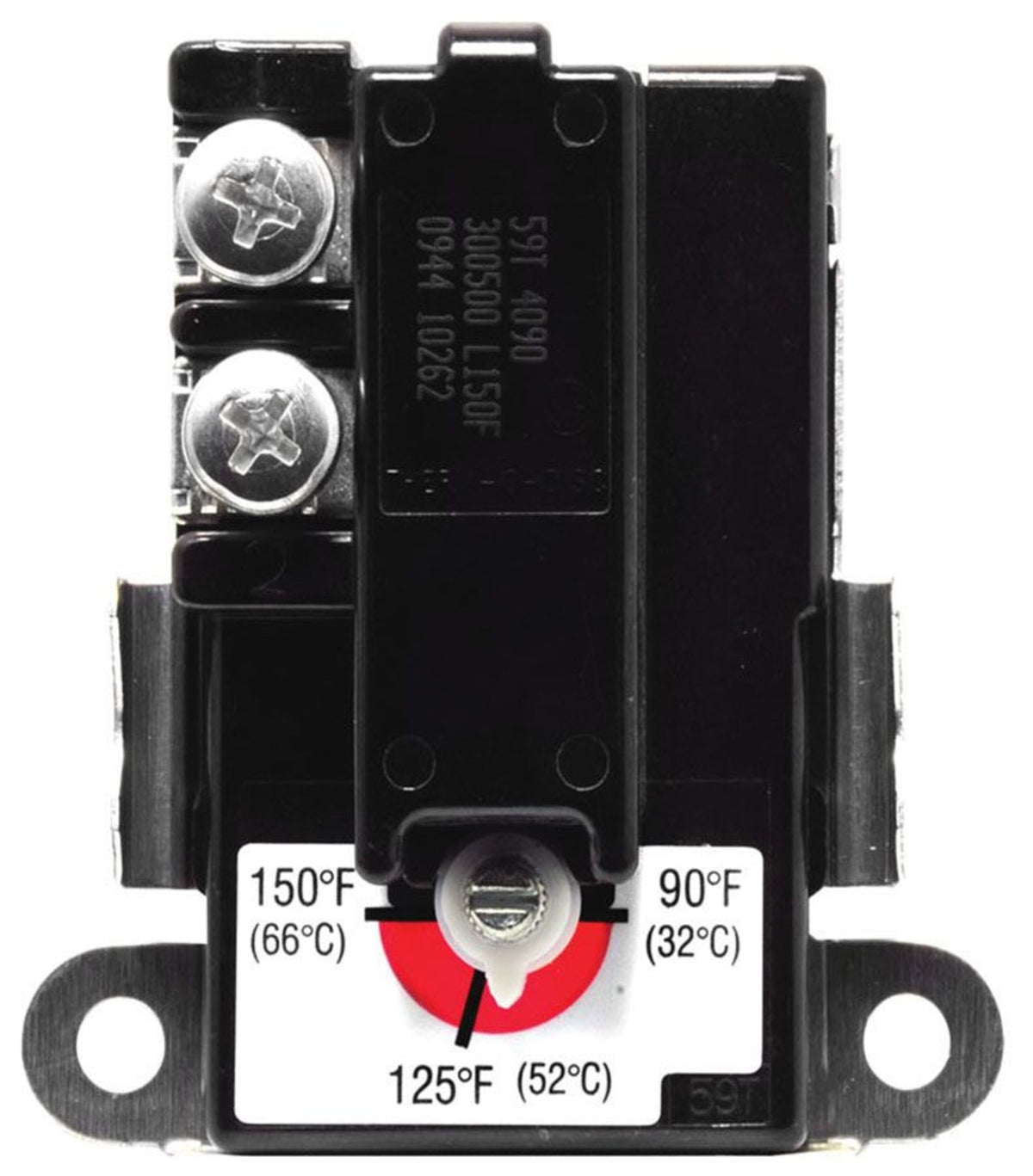 Rheem 90 to 150 Deg F Adjustment Range, 5 to 15 Deg F Differential, SPST, Thermostat with (1) Blister/(1) Back Card/(1) Front Card for 59T Electric