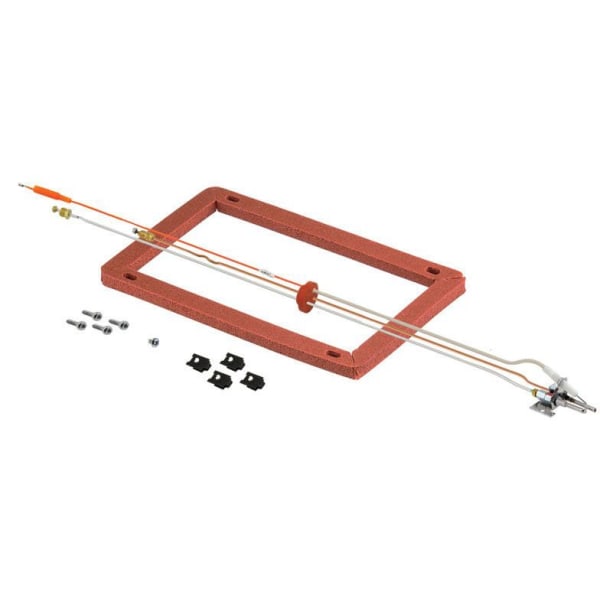Natural Gas, Pilot Assembly Replacement Kit with (1) Burner Access Door Gasket/(4) Tinnerman Clip/(1) Pilot Assembly/(4) #8 x 3/4" L Torx Head Screw for Water Heater