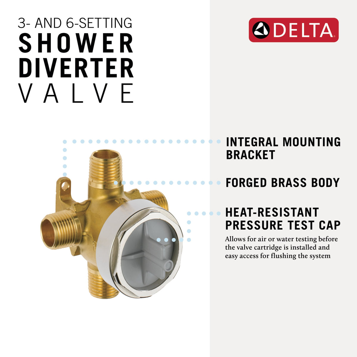 Delta 3 and 6-Setting Diverter Rough