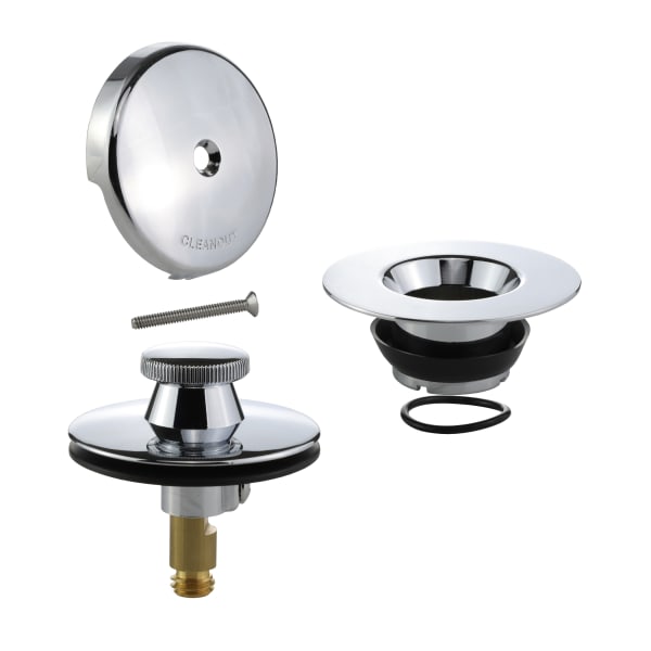 Wasate & Overflow, Lift & Turn - 1 Hole Overflow Plate