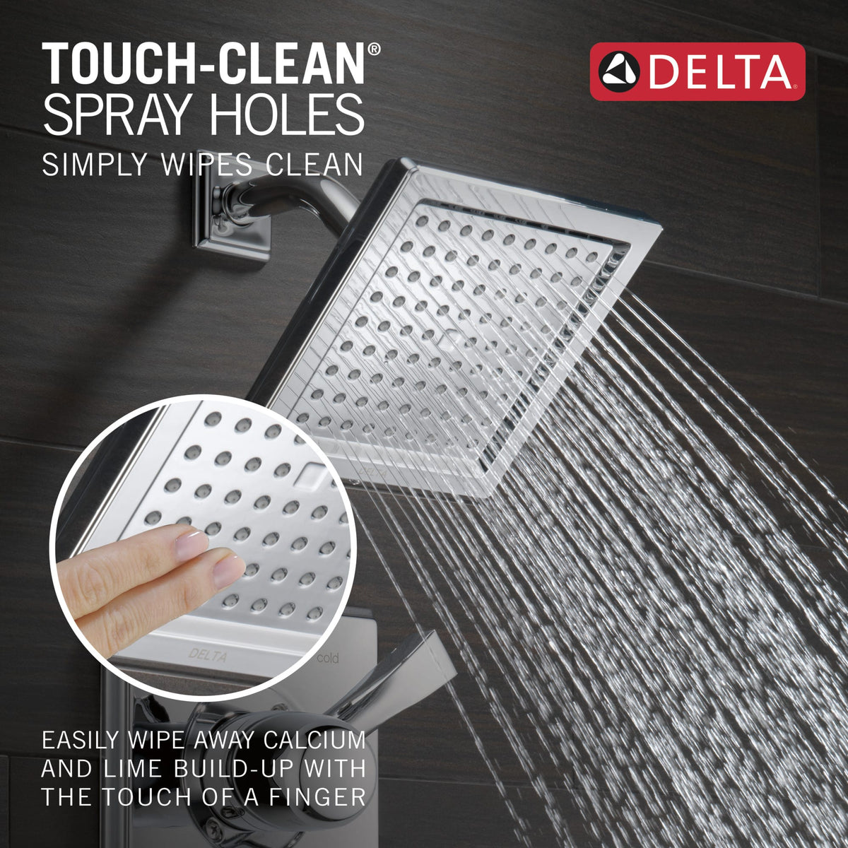 Delta Universal Single-Setting Raincan Shower Head Chrome RP62283