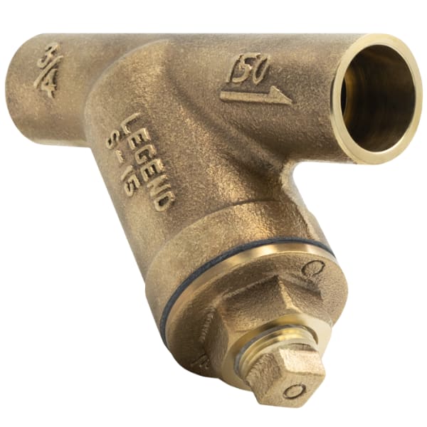 2" - Sweat x Sweat; Includes 20-Mesh Stainless Steel Screen, No Lead Cast Bronze Y-Strainer