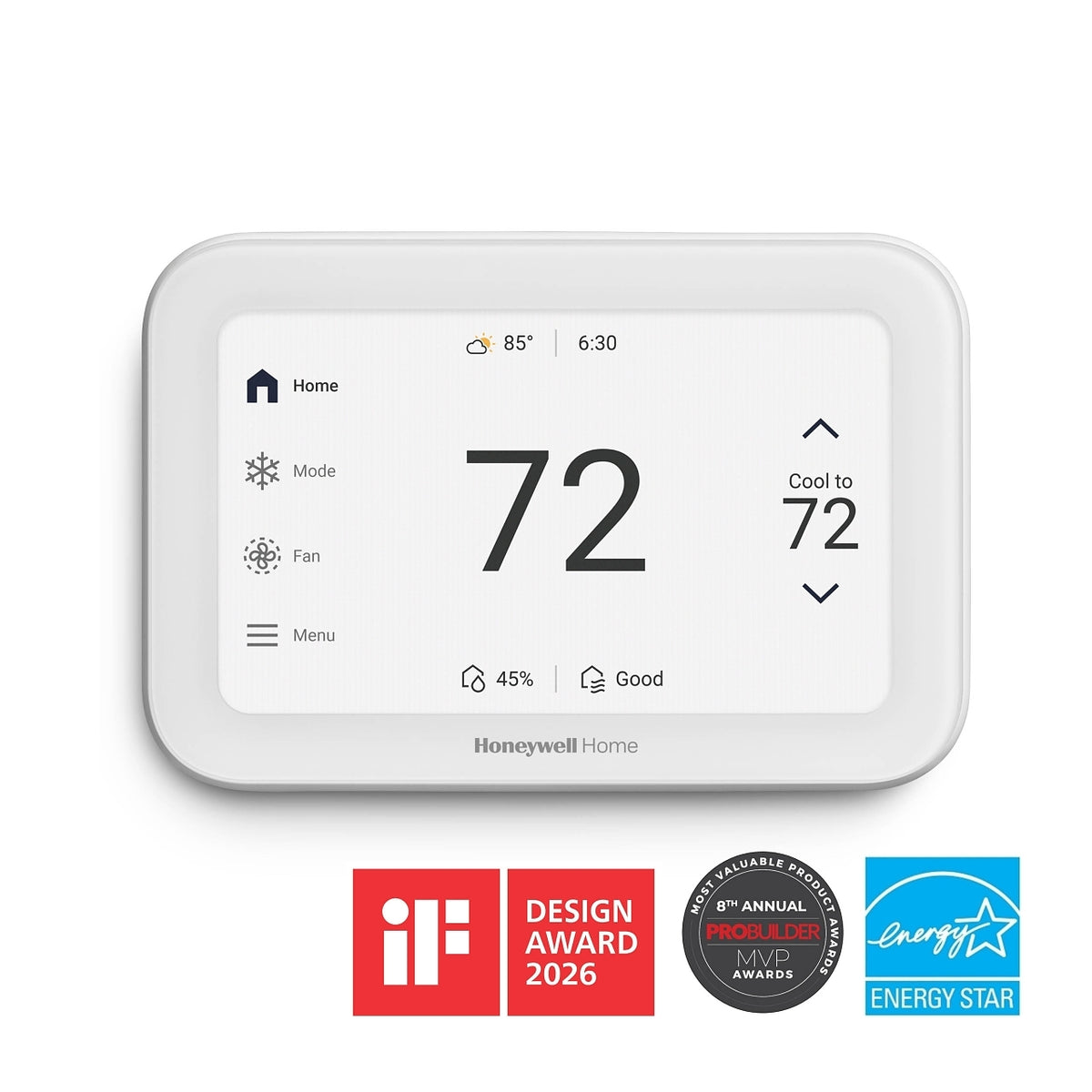 Honeywell Home THX1200W5/U ElitePRO 1200 Thermostat, 5 in, White