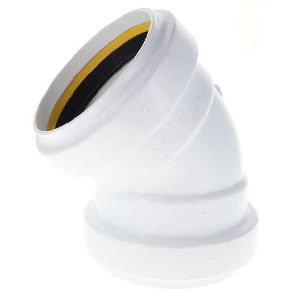 4" 1/8 Bend - 45° - Elbow - Gasketed, Sewer & Drain Fitting