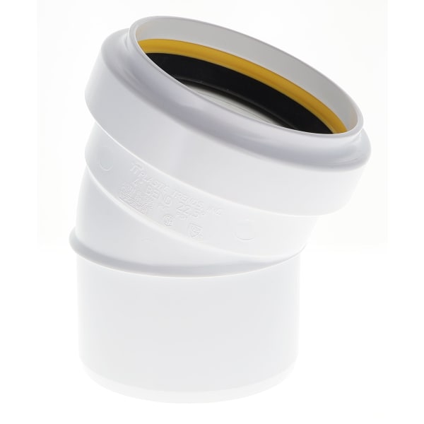 6" 1/16 Bend - 22° - Elbow (Street) - Gasketed, Sewer & Drain Fitting