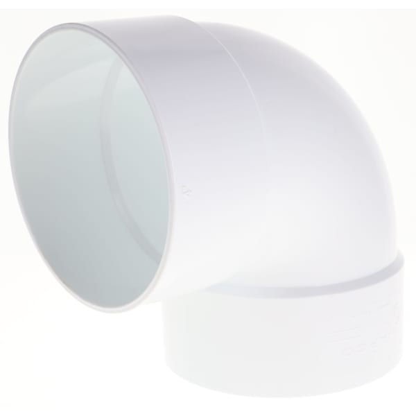 4" 1/4 Bend - 90° - Elbow - Solvent Weld, Sewer & Drain Fitting