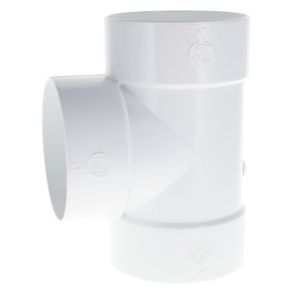 4" Sanitary Tee - Solvent Weld, Sewer & Drain Fitting