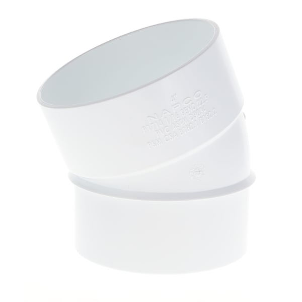6" 1/16 Bend - 22° - Elbow (Street) - Solvent Weld, Sewer & Drain Fitting