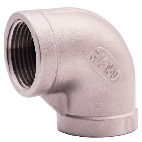 1-1/4" - Stainless Steel 90 Deg Elbow - FNPT x FNPT