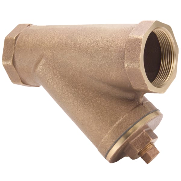 1-1/4" - FIP x FIP; Includes 20-Mesh Stainless Steel Screen, No Lead Cast Bronze Y-Strainer