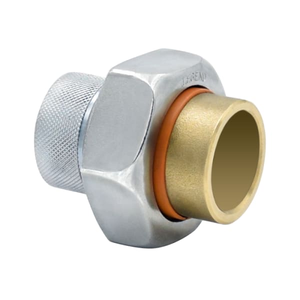 1-1/2" - FIP x Sweat, No Lead Forged Brass/Forged Steel Dielectric Union