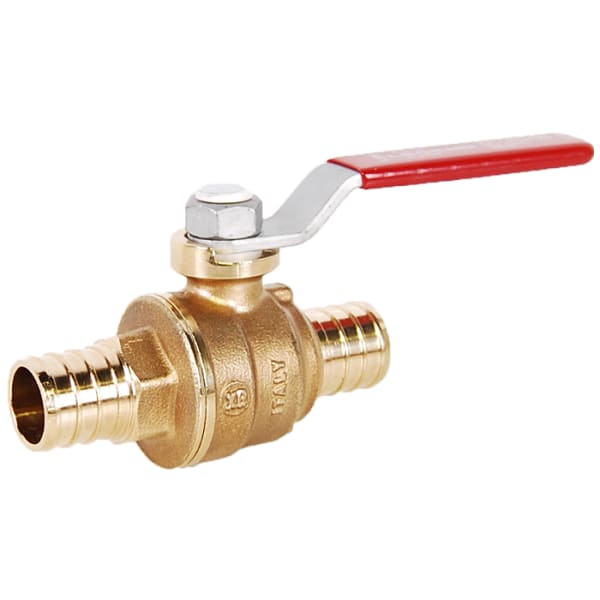 3/4" - F1807, No Lead Forged Brass Crimp/Cinch PEX Ball Valve