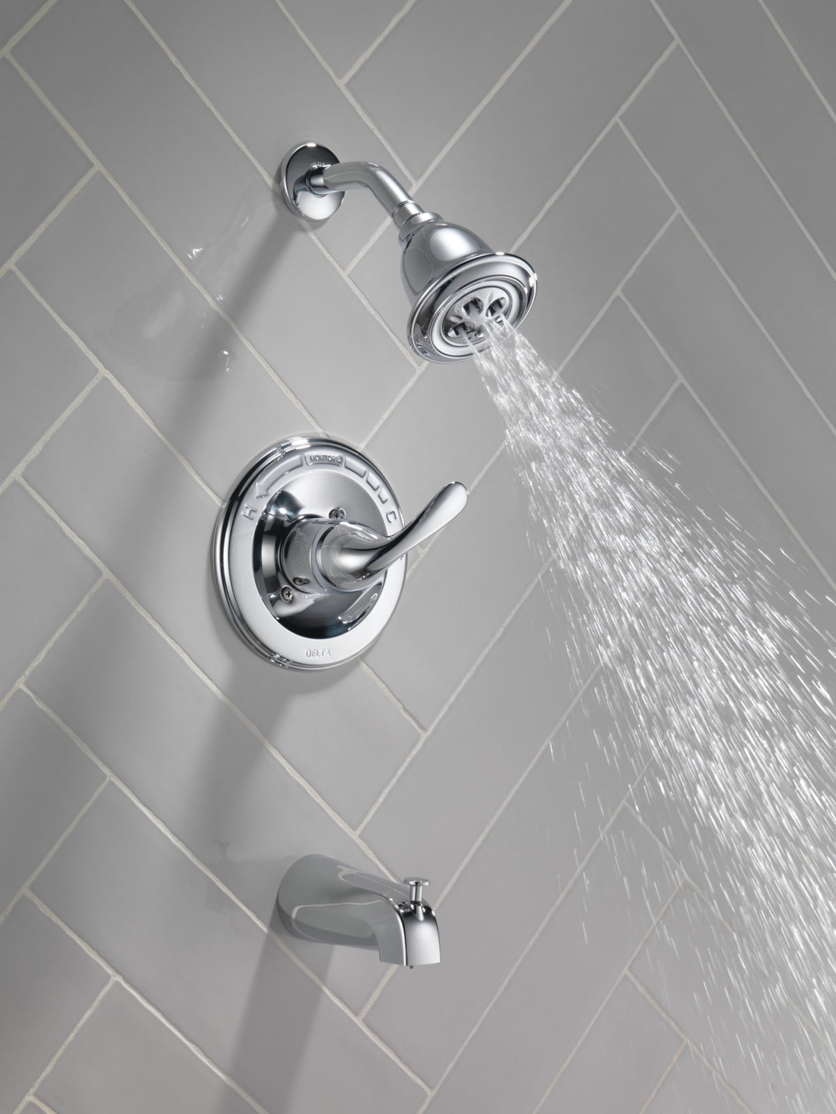 Delta Classic Monitor® 13 Series H2OKinetic® Tub & Shower Trim Chrome