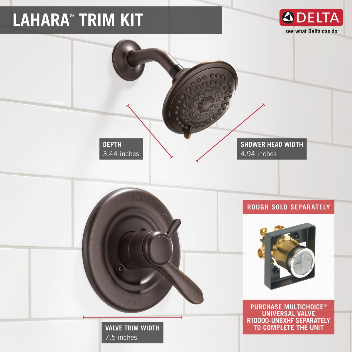 Delta Lahara® Monitor® 17 Series Shower Trim Chrome