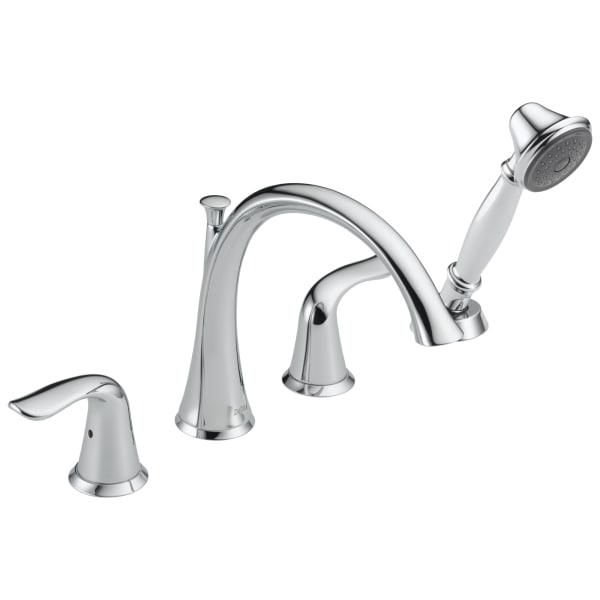 Delta Lahara® Roman Tub with Handshower Trim Chrome