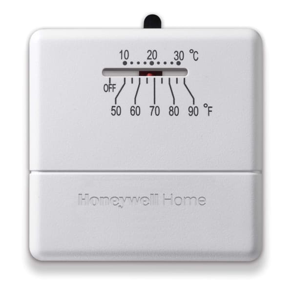 1 Heat/1 Cool stage thermostat for 24 Vac heating and cooling