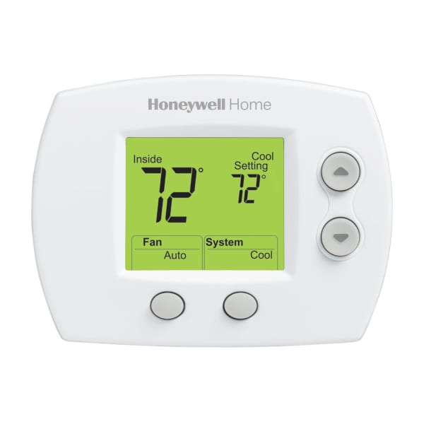 FocusPRO 5000 heating and cooling thermostat large display