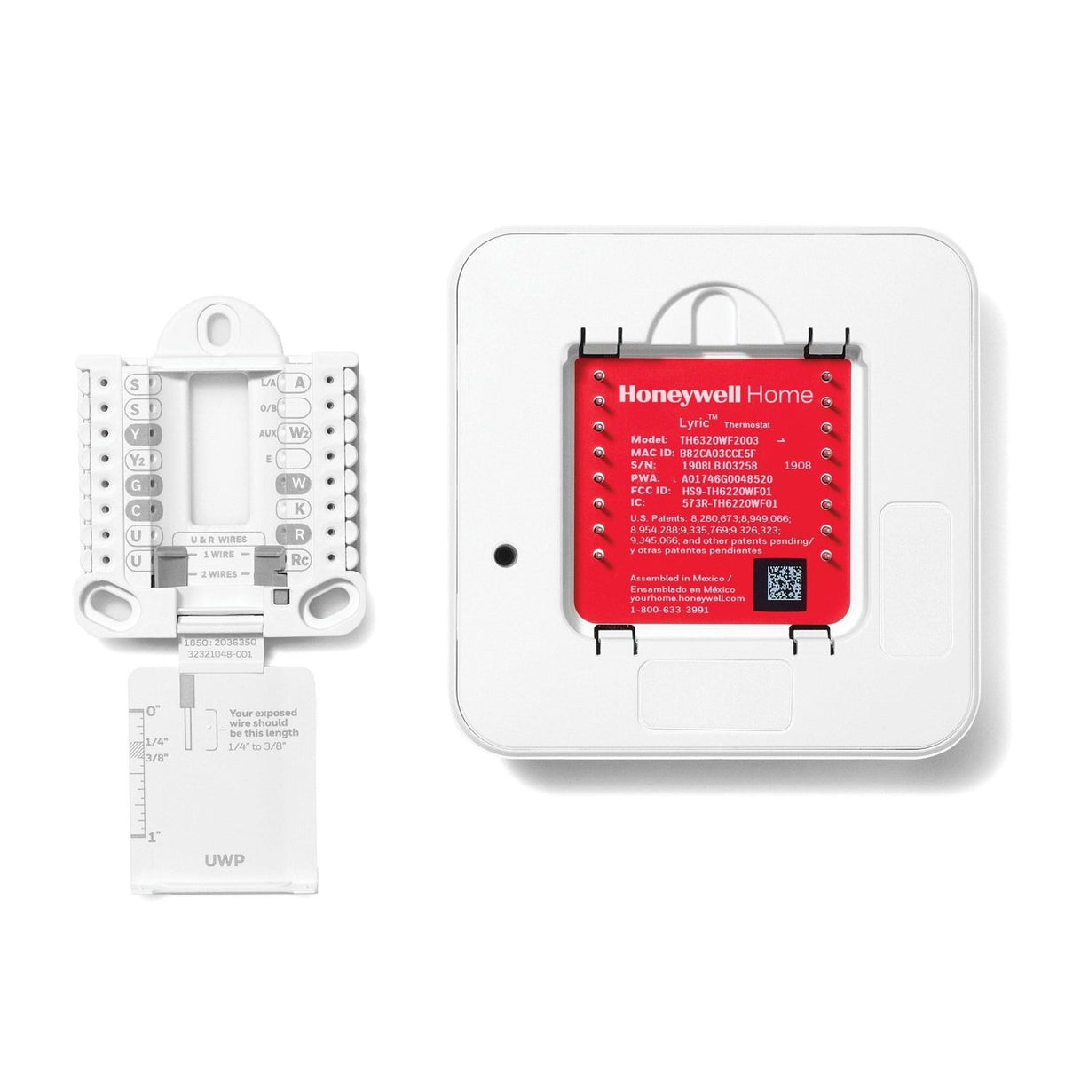 Honeywell Home TH6320ZW2007/U T6 Pro Z-Wave Thermostat, 700 Series