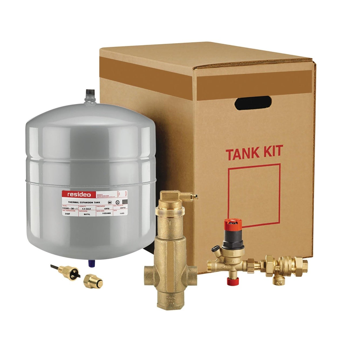 Resideo TK30PV100FM/U Boiler Trim Kit with TK300-30 Tank, PV100 1 in Supervent and FM911 Fill Valve