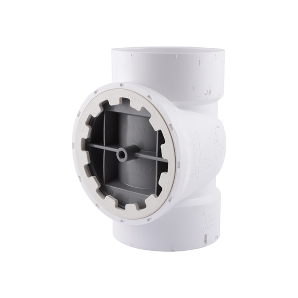 HoldRite® TestRite® 4" PVC DWV Test / Cleanout Tee with Plug