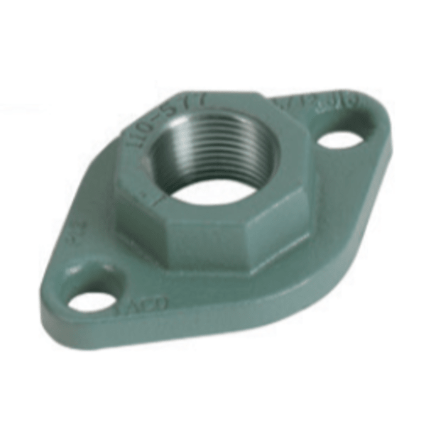 Freedom Flange Set - Cast Iron, 2 bolt, 3/4" NPT; Fits - All "00" (not 0012). 110-113, 2400-10/20/45/50, HEC-2, 007e, VT2218, VR1816, and VR3452