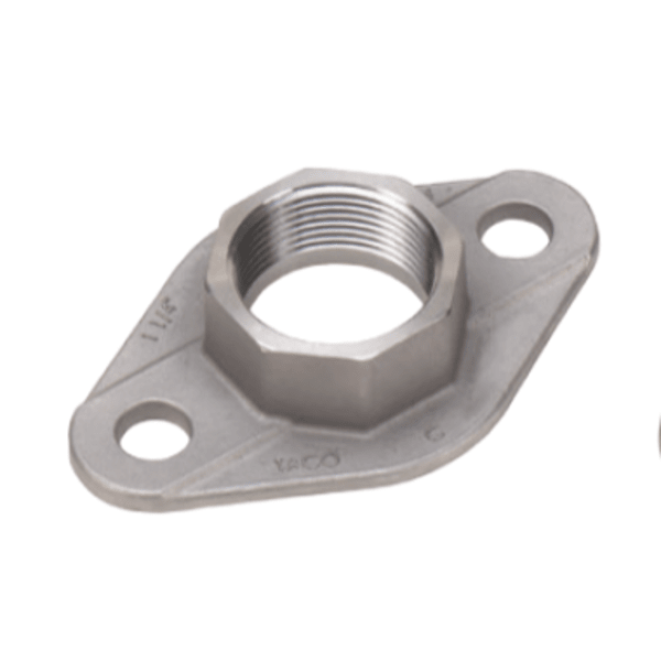 Freedom Flange Set - Stainless Steel, 2 bolt, 1" NPT; Fits - All "00" (not 0012). 110-113, 2400-10/20/45/50
