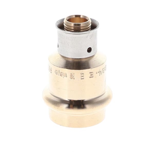 1/2" x 3/4" PEX PureFlow Press Press Adapter (Press x ProPress) - PureFlow® Press (Brass)
