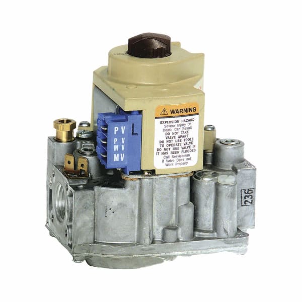 Single Stage, 24 Vac, Standard Opening, Intermittent Pilot Gas Valve. 1/2" x 1/2". Set 3.5" WC