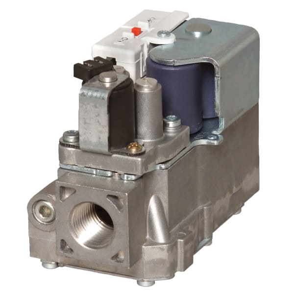 Two Stage Gas Controls for Direct Ignition appliance, 1/2 in x 1/2 in, Standard Opening, 24 V AC, Natural Gas/LP with included conversion kit