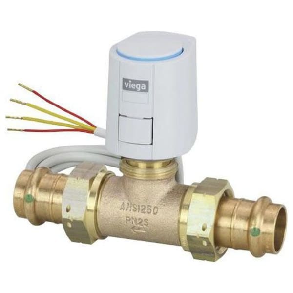 1" x 1", ProPress x ProPress, 24 V, 300 mA, 1 W, 50 PSI, Low Zinc Bronze Alloy, Zone Valve