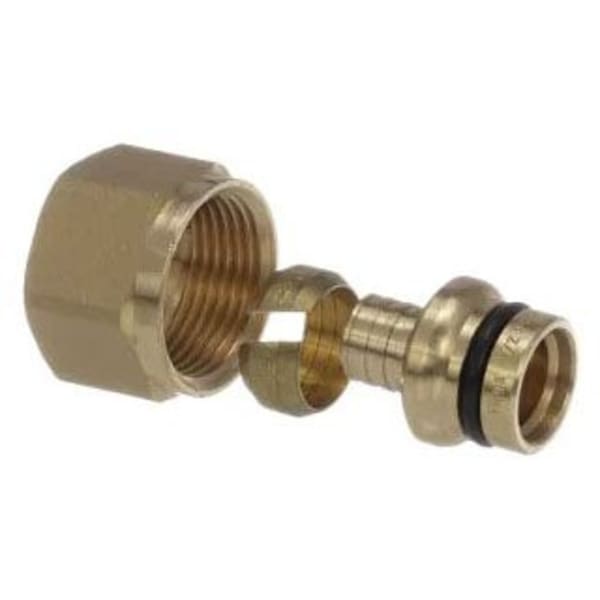 1/2" x 1/2", PEX Compression x SVC, Bronze, Straight, Adapter
