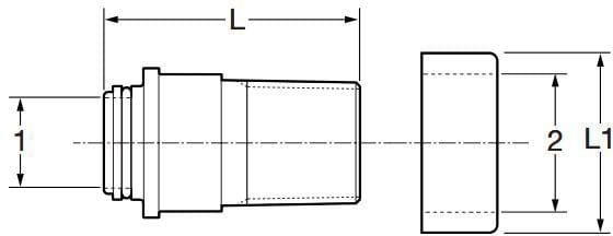 Viega 46646 3/4" x 1" MPT x ManaBloc Supply Reducing Male Adapter, Lead-Free Brass, 160 PSI